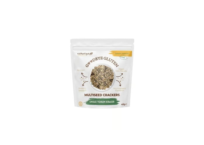 Naturiga Glutensiz Unsuz Tohum Kraker/Ispanaklı 40gr