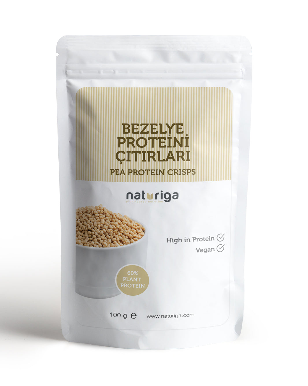 Naturiga Bezelye Proteini Çıtırları 100Gr