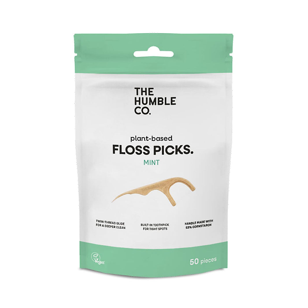 Humble Corn Starch Floss Picks Mint