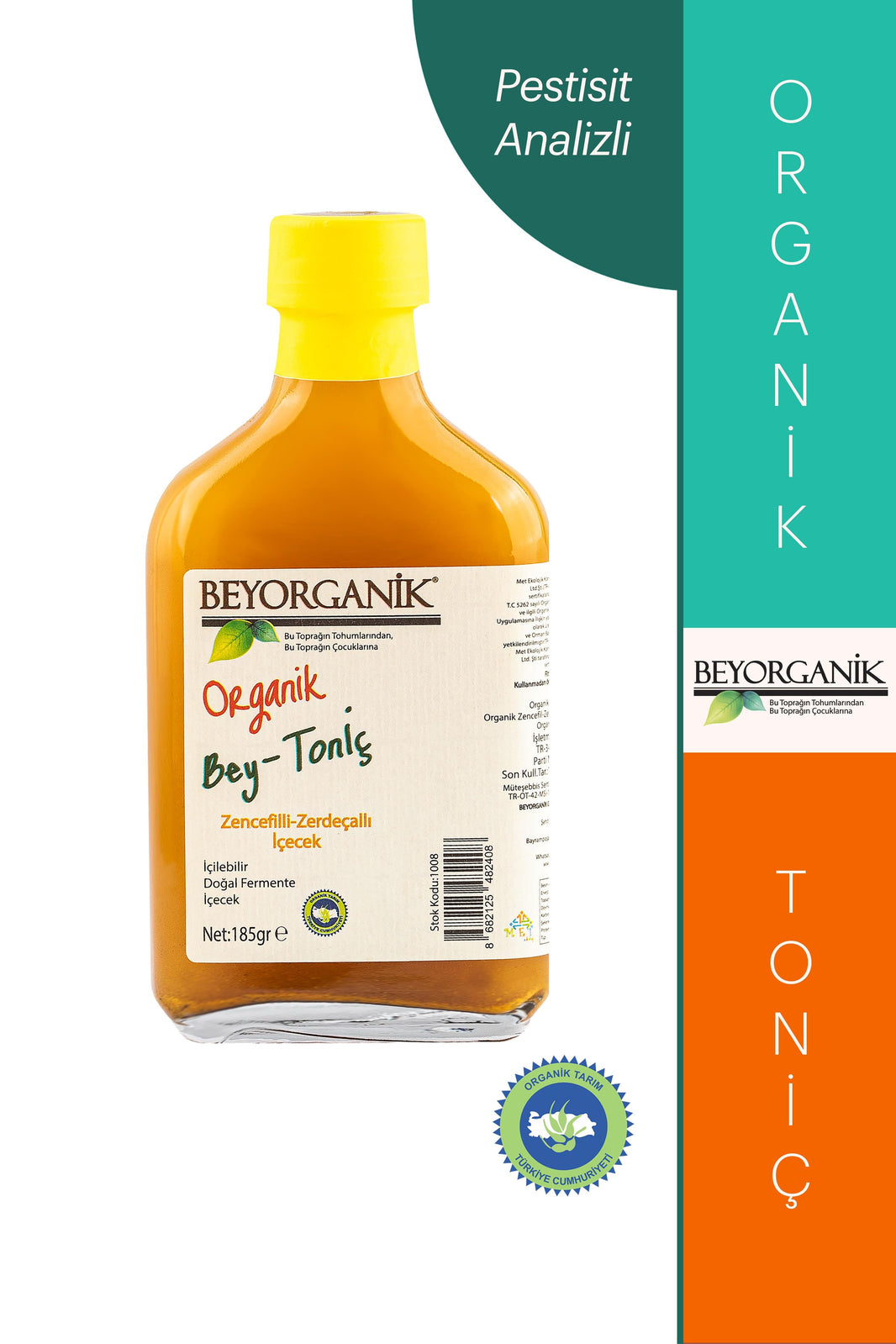 Beyorganik Organik Bey-Toniç Zencefilli Zerdeçallı İçecek (Pestisit Ve Ağır Metal Analizli)