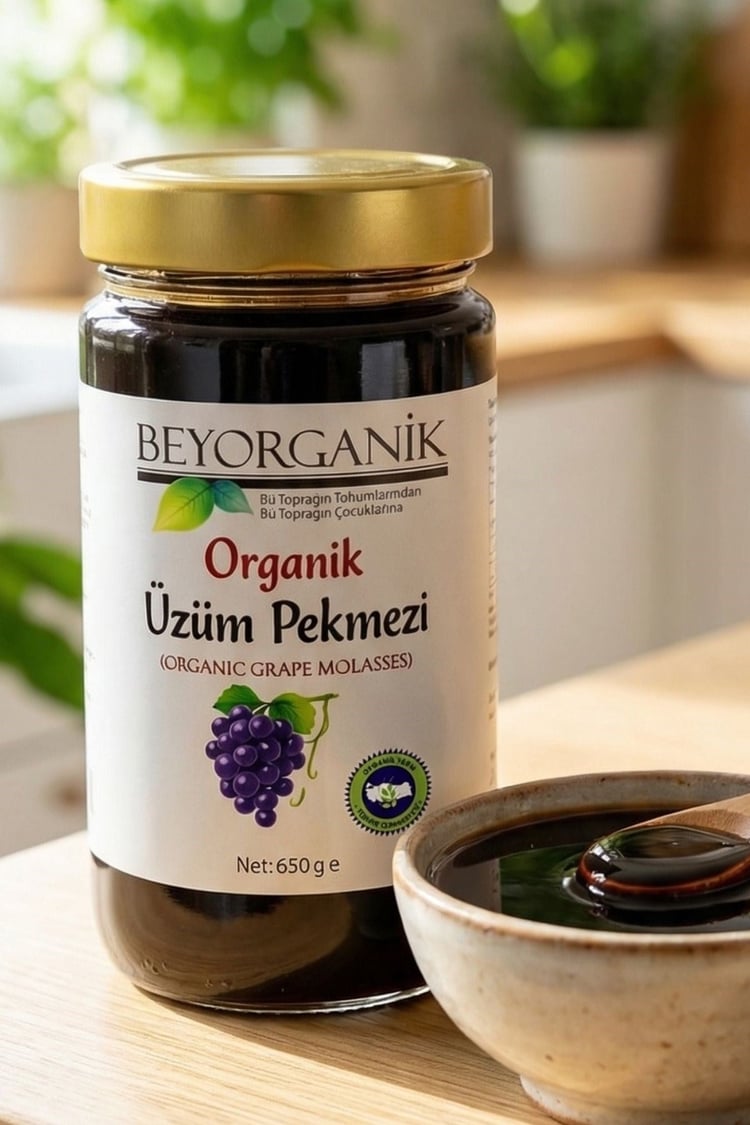 Beyorganik Organik Üzüm Pekmezi 650Gr (Pestisit Analizli)