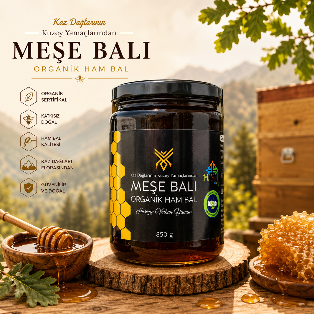 Meşe Balı 850 Gr (Hüseyin Volkan Yaman)