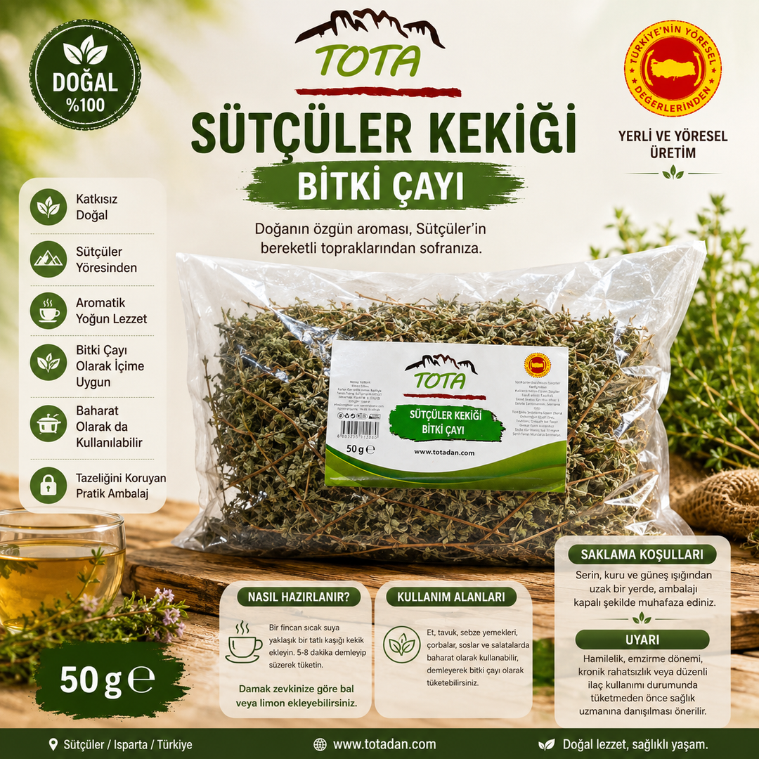 TOTA Sütçüler Kekiği Bitki Çayı 50 g