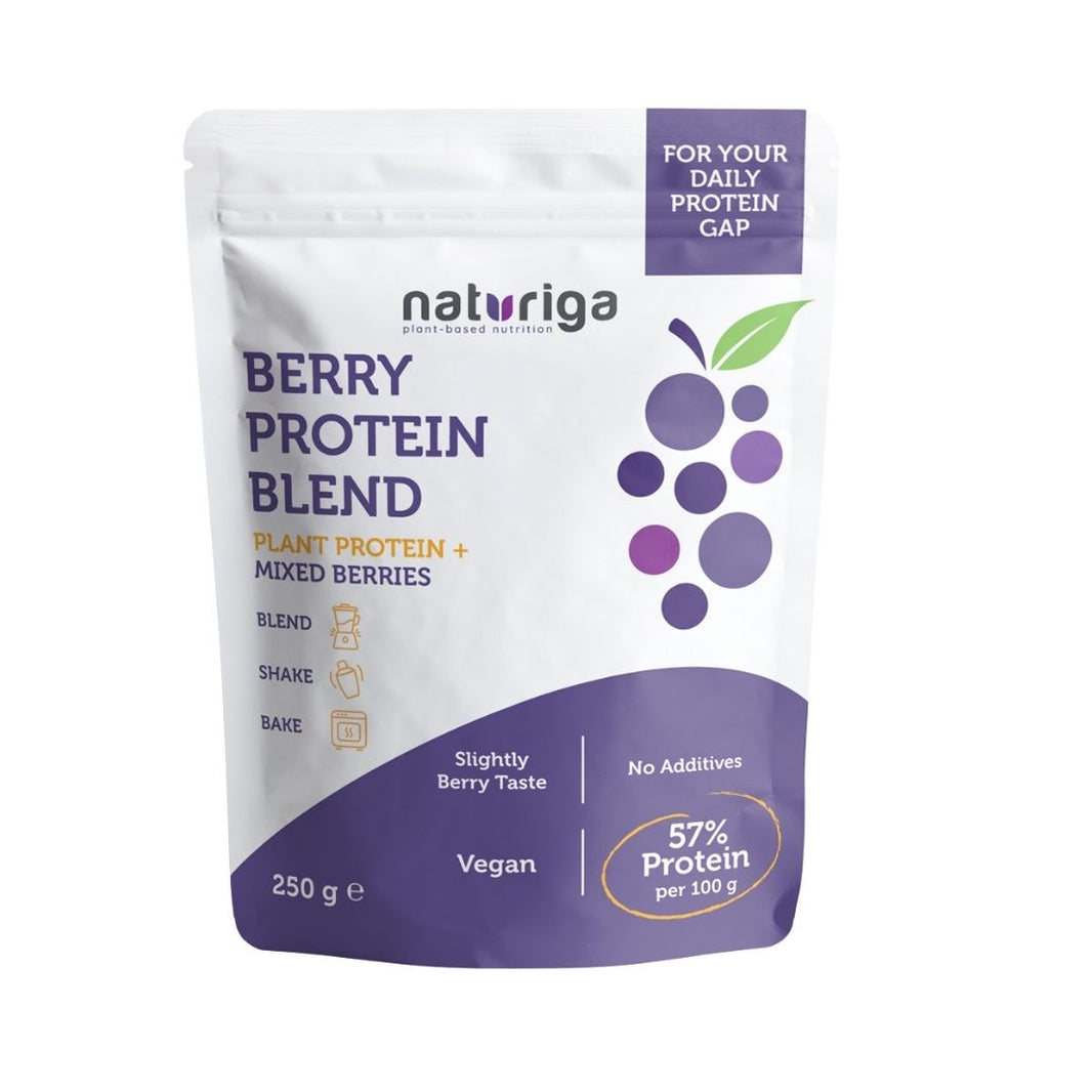 Naturiga Berry Protein Blend (Bezelye-Pirinç-Berry) 250Gr
