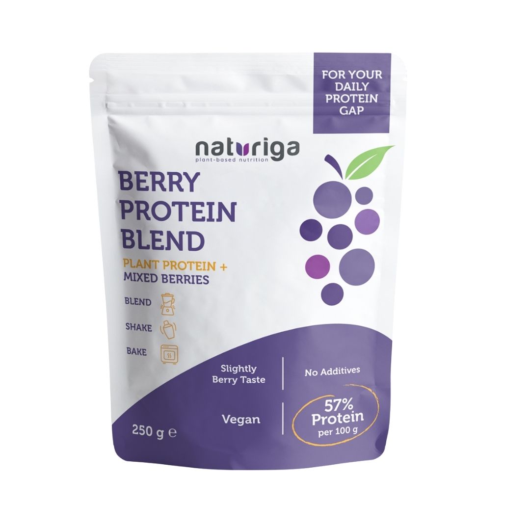 Naturiga Berry Protein Blend (Bezelye-Pirinç-Berry) 250Gr