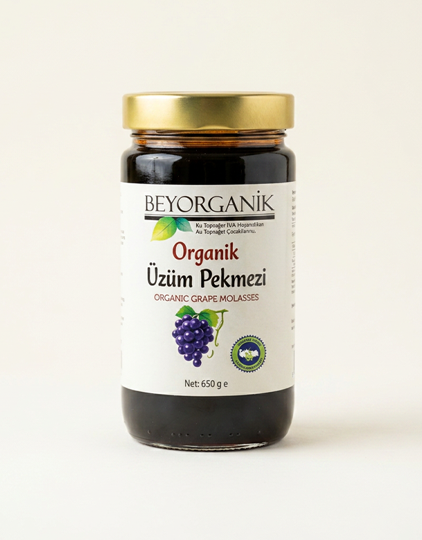 Beyorganik Organik Üzüm Pekmezi 650Gr (Pestisit Analizli)