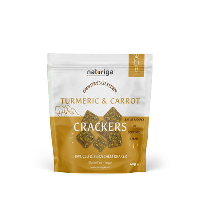 Naturiga Glutensiz Havuçlu & Zerdeçallı Kraker 40Gr