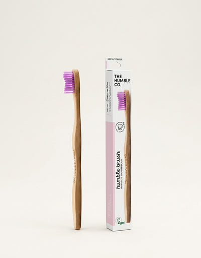 Humble Brush Yetişkin Bambu Diş Fırçası Medium – Lila
