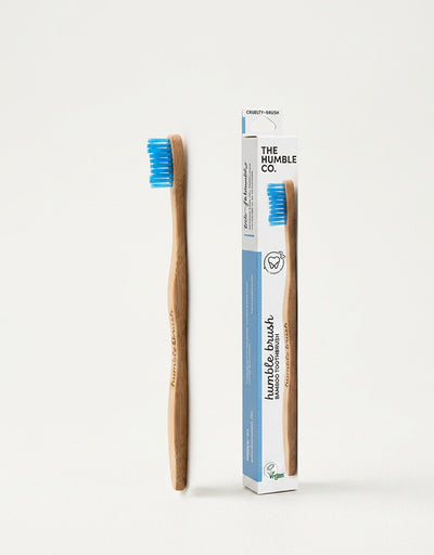Humble Brush Yetişkin Bambu Diş Fırçası Medium – Mavi