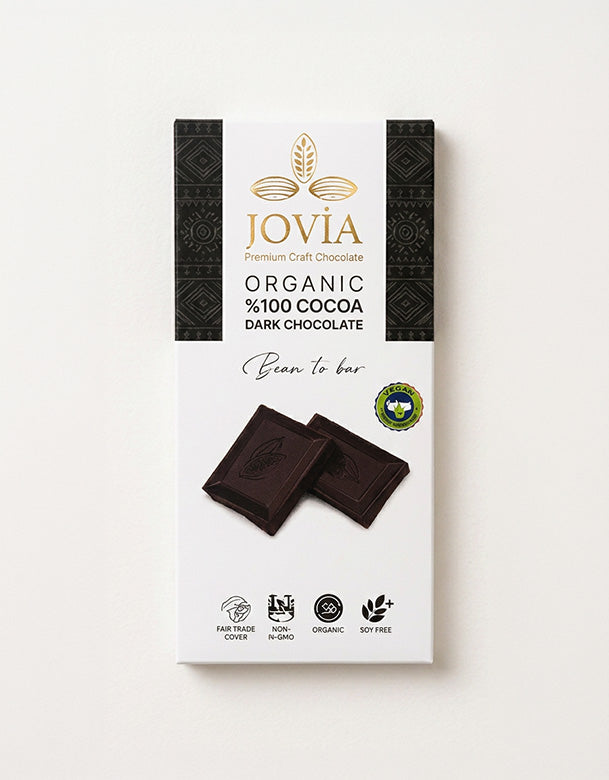 Jovia Organik Çikolata %100 Bitter Sade