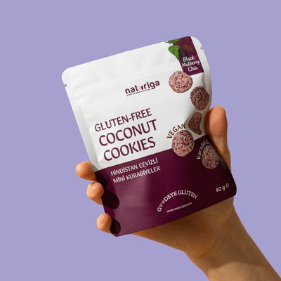 Naturiga Karadut & Chialı Hindistan Cevizli Yumuşak Kurabiye 40gr