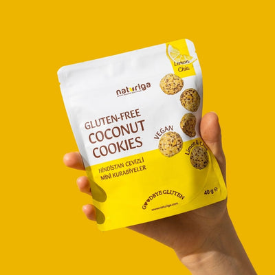 Naturiga Limon & Chialı Hindistan Cevizli Yumuşak Kurabiye 40gr