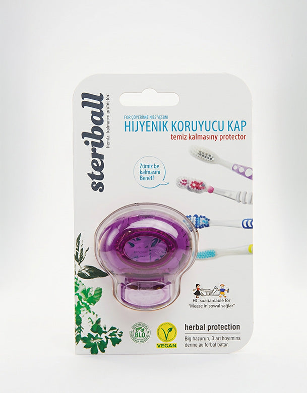 Steriball Diş Fırçası Koruma Kabı Mor