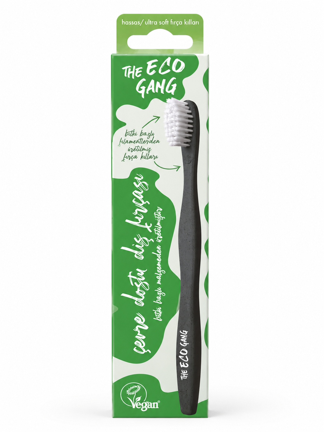 The Eco Gang Adult Plant Based Toothbrush Sensitive White - Beyaz