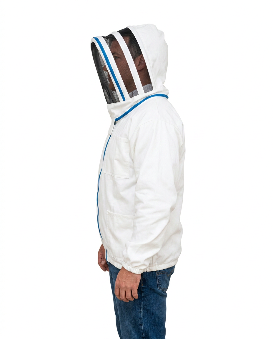 Fermuarlı astronot arıcı maskesi