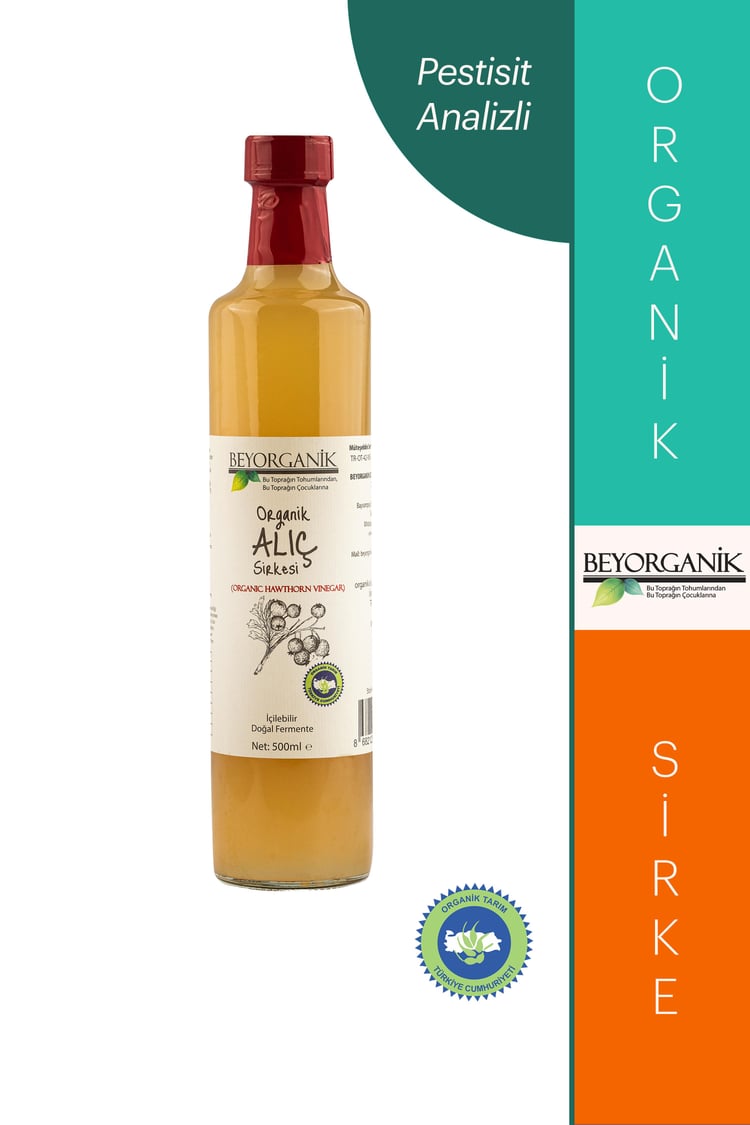 Beyorganik Organik Alıç Sirkesi 500 ml (Pestisit Analizli)