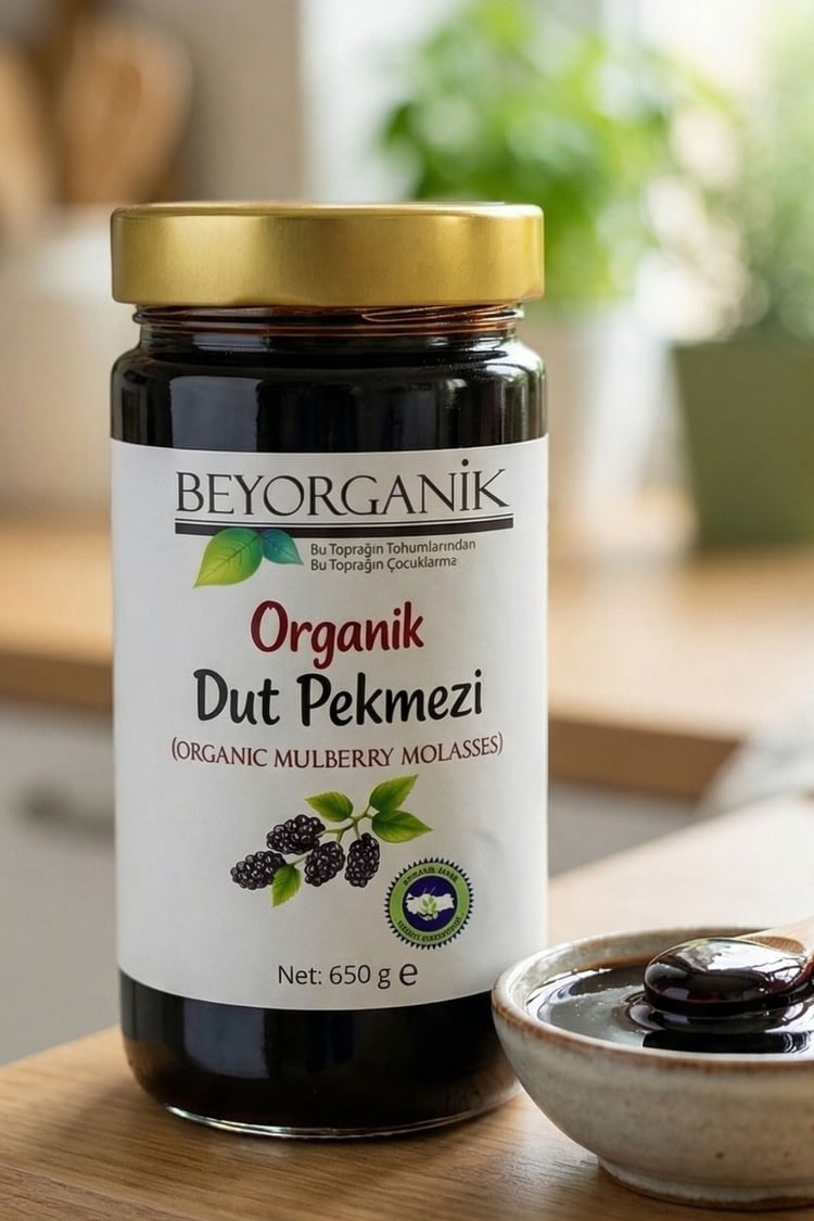 Beyorganik Organik Dut Pekmezi 650Gr (Pestisit Analizli)