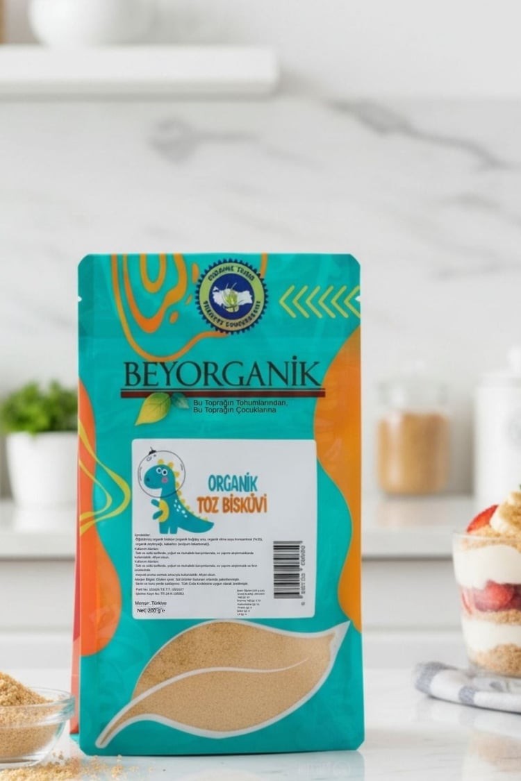 Beyorganik Organik Toz Bisküvi 200Gr